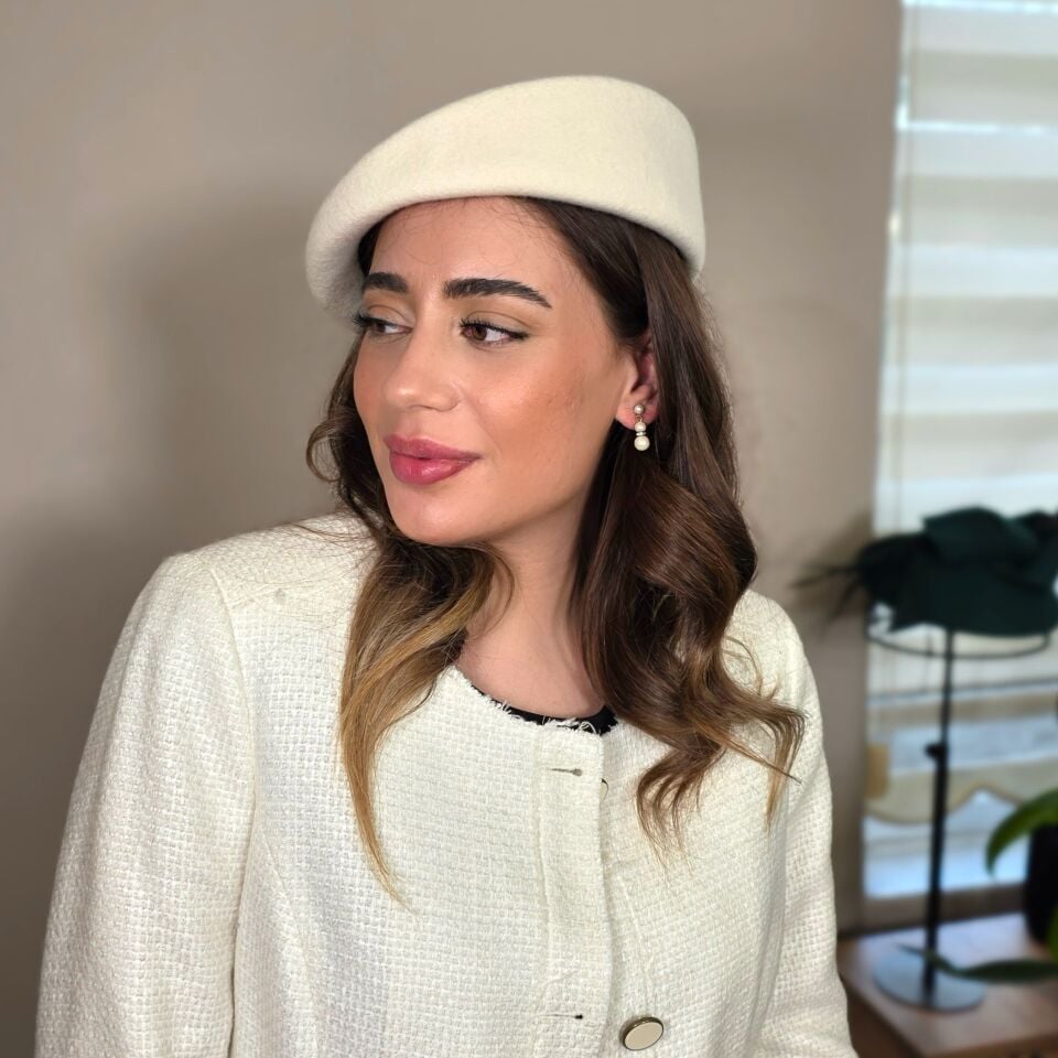 Astrid Krem Renk Şapka