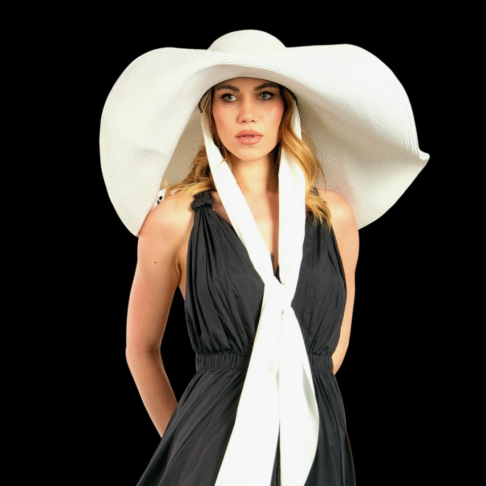 Stephane İnci Beyaz Renk Şapka 70 cm