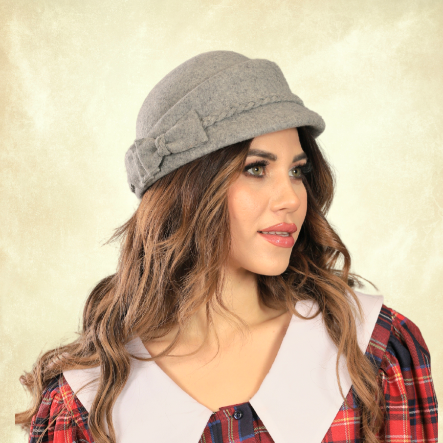 Nadia Gri Renk Şapka