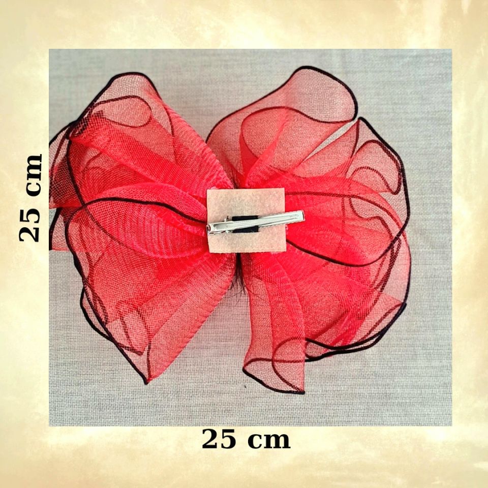 Alice Kırmızı Renk Alternatifli  Elegan Şapka 55 cm Özel Şapka Kutulu