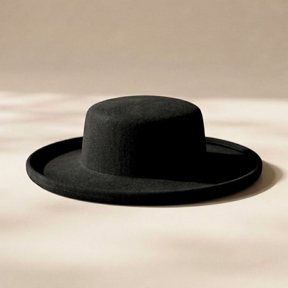 Valencia Siyah Renk Şapka 38 cm