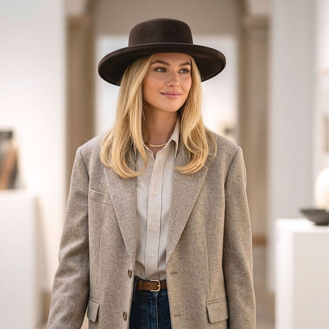 Valencia  Kahverengi Renk Şapka 38 cm