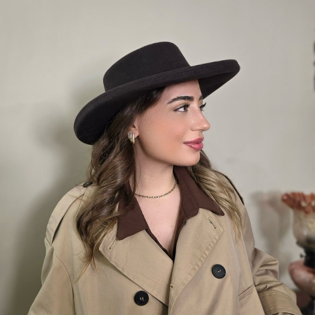 Valencia  Kahverengi Renk Şapka 38 cm