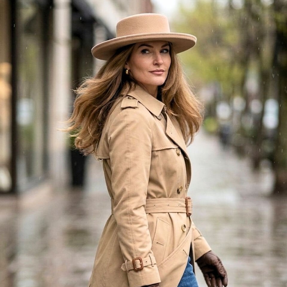 Valencia Camel Renk Şapka 38 cm