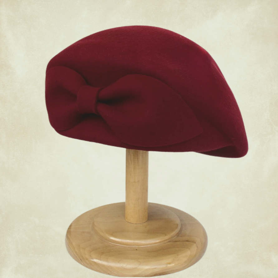 Nicole Bordo Renk Şapka