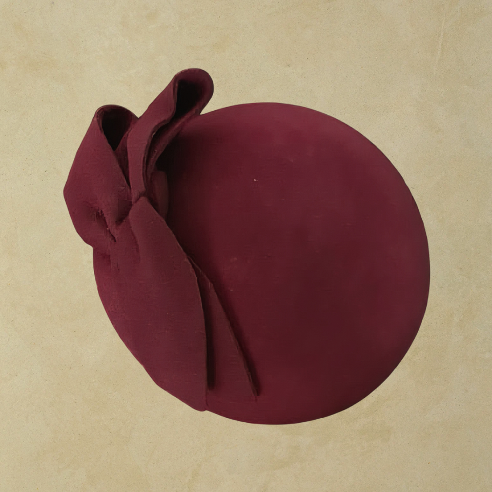 Lori Bordo Renk Vualet Şapka 25 cm