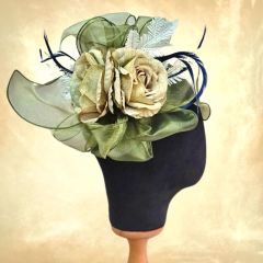 Anais Çağla Yeşil Renk Alternatifli Elegan Şapka 45 cm Özel Şapka Kutulu