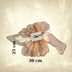 Anais Karamel Gold Renk Alternatifli Elegan Şapka 45 cm