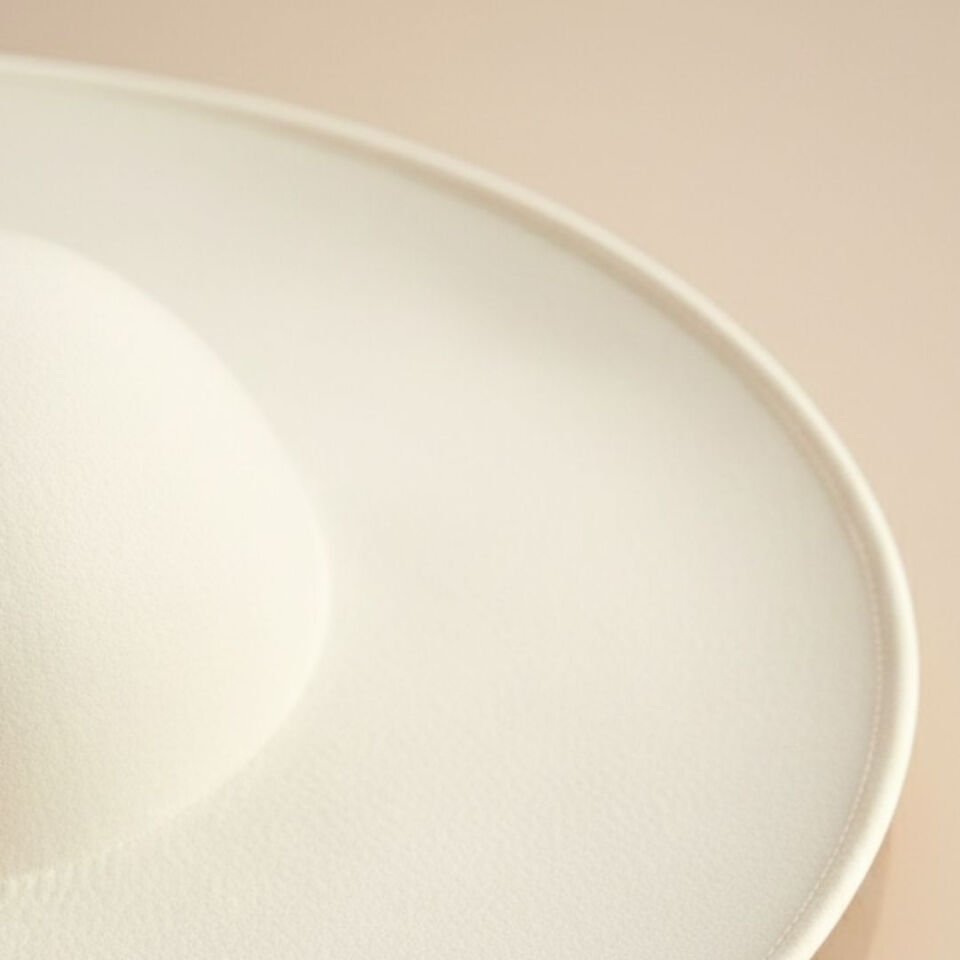 Holly Ekru Renk Vualet Şapka 40 cm