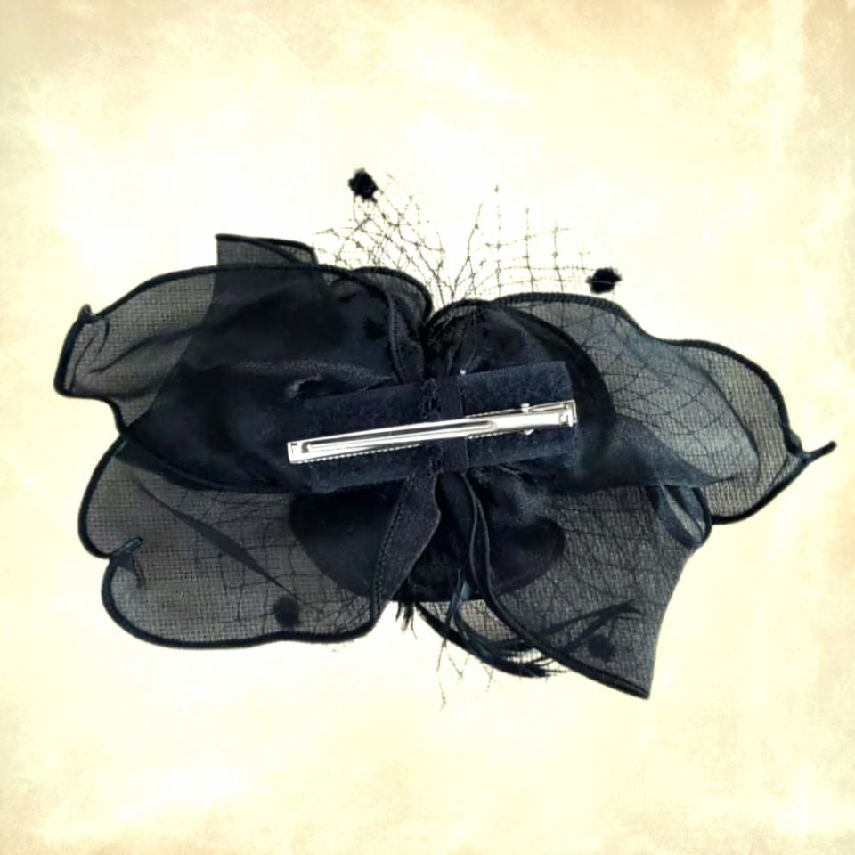 Victoria Siyah Renk Alternatifli Elegan Şapka 40 cm