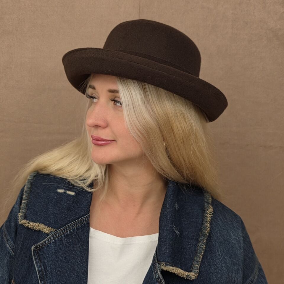 Carol Kahverengi Renk Şapka