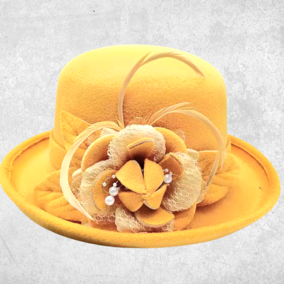 Carol Sarı Renk Şapka