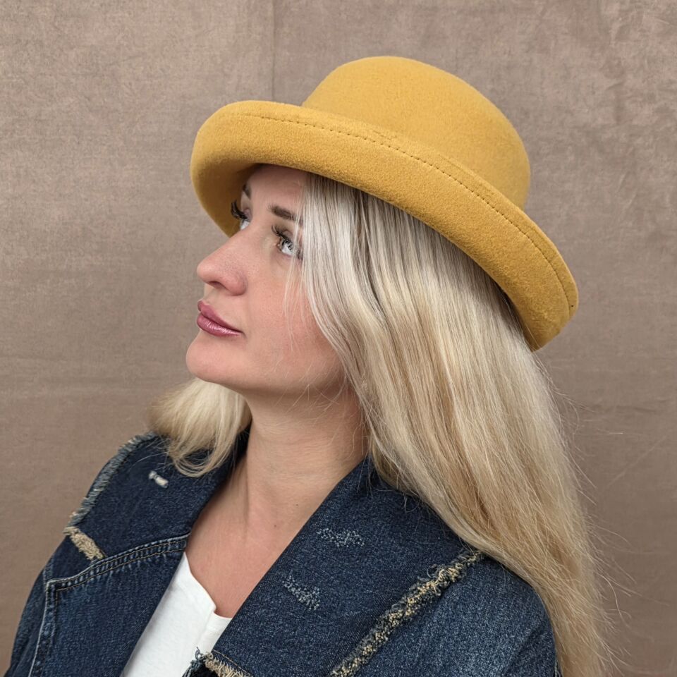 Carol Sarı Renk Şapka