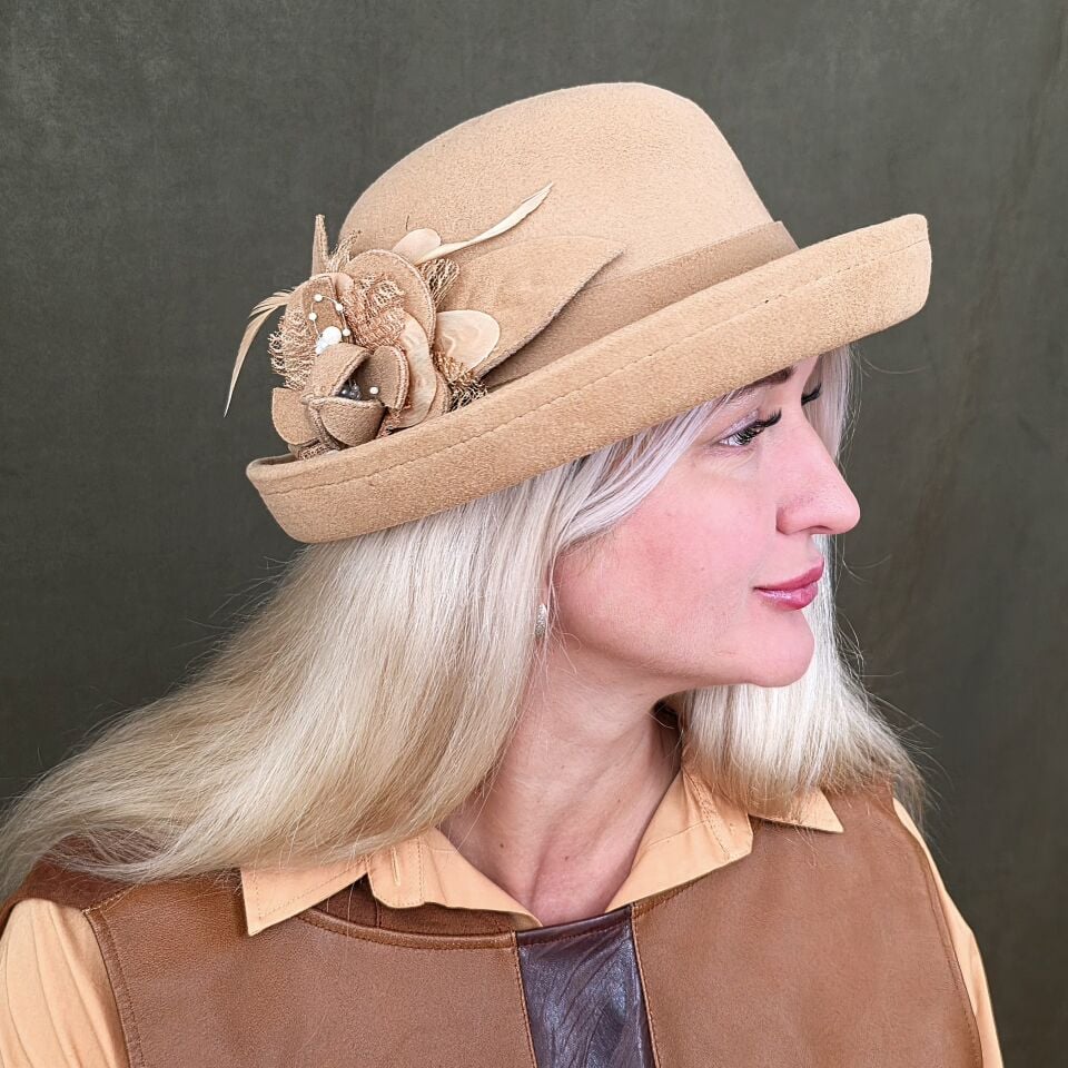 Carol Camel Renk Şapka