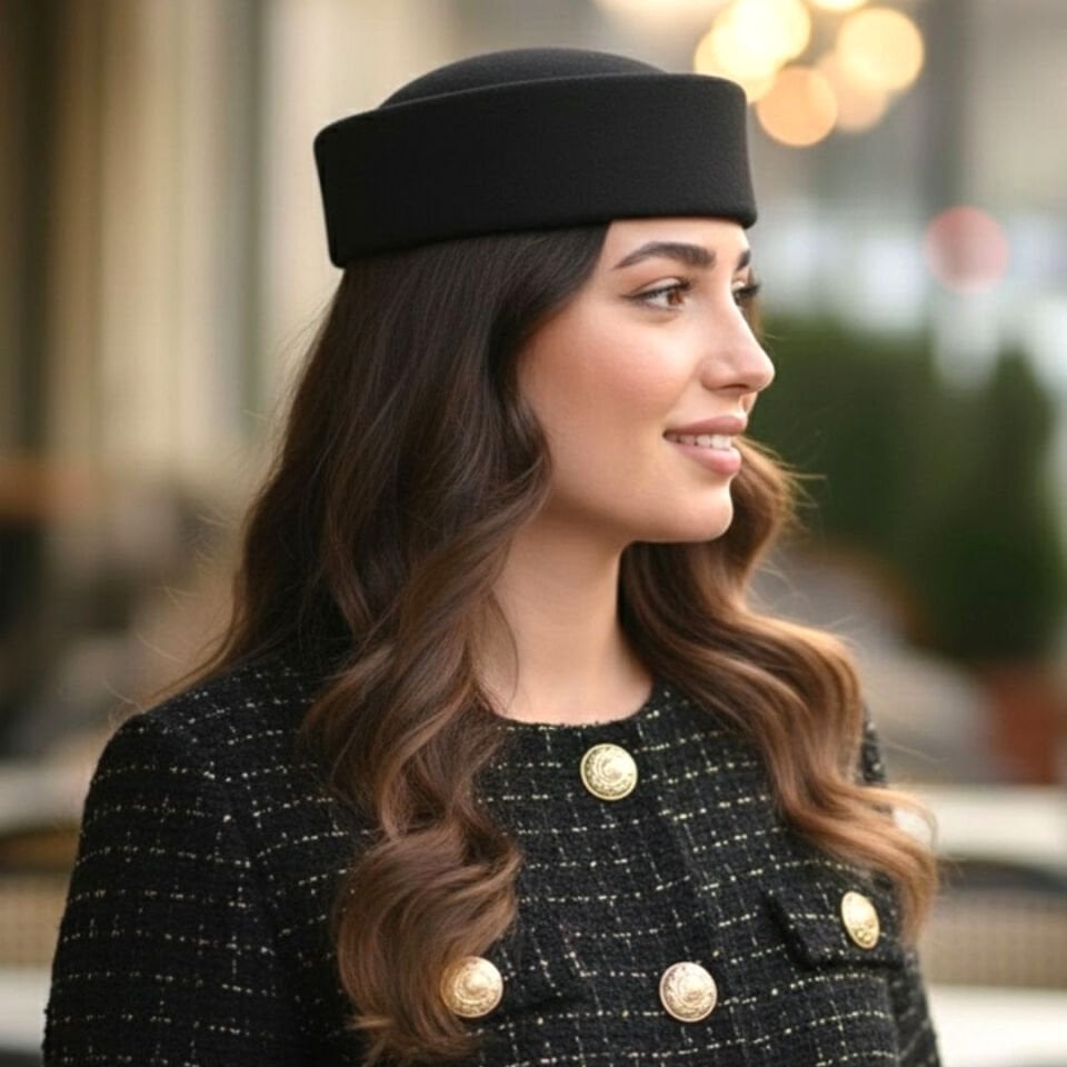 Diana Siyah Renk   Şapka