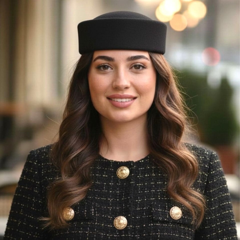 Diana Siyah Renk   Şapka