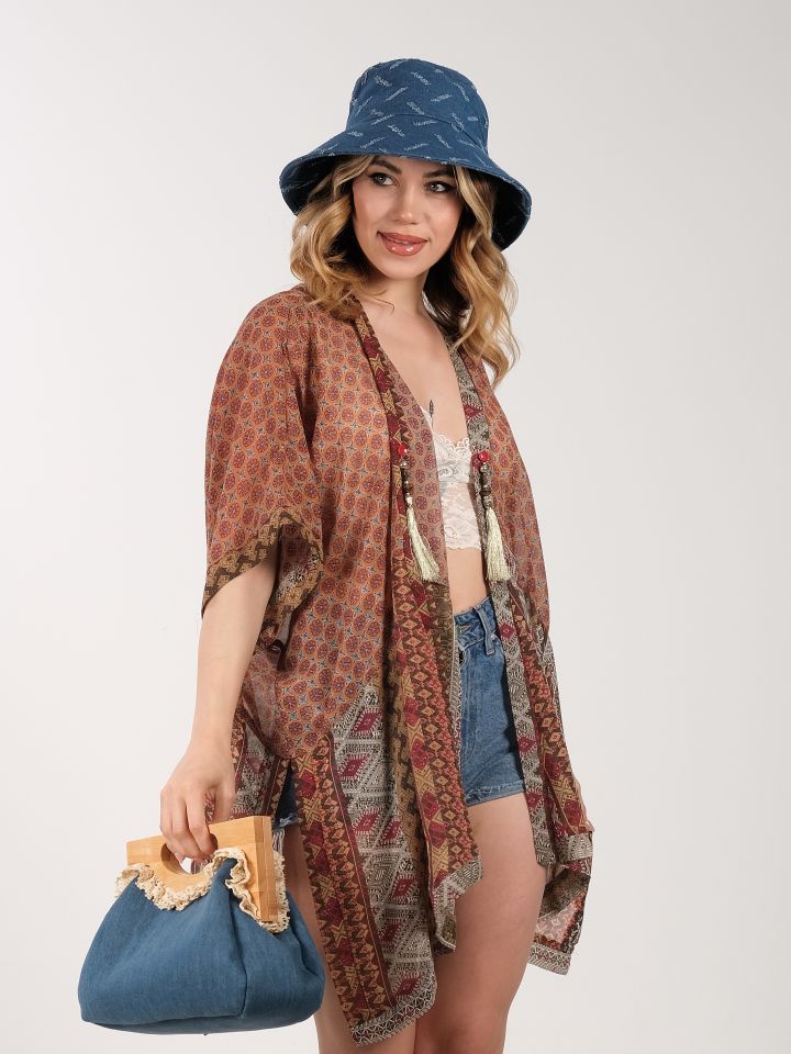 Chloe Koyu Mavi Renk Kot Şapka 33 cm