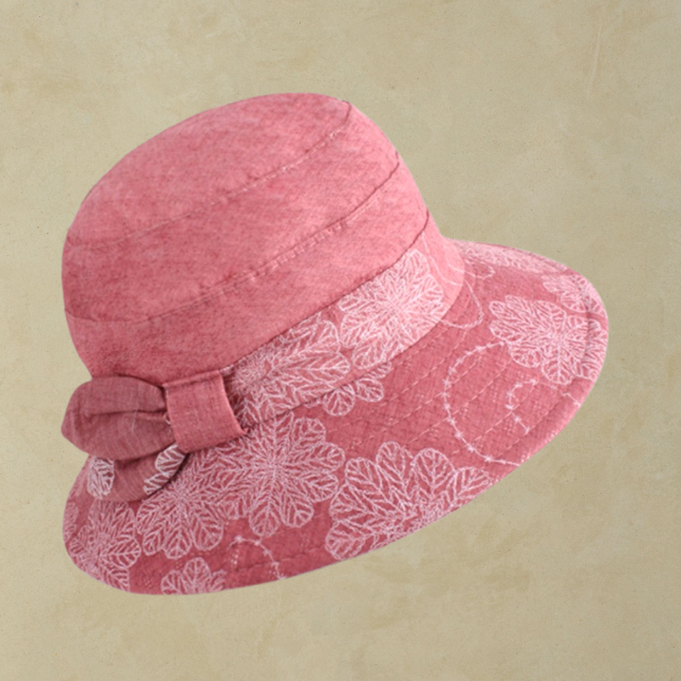 Chloe Gül Kurusu Renk Şapka 33 cm