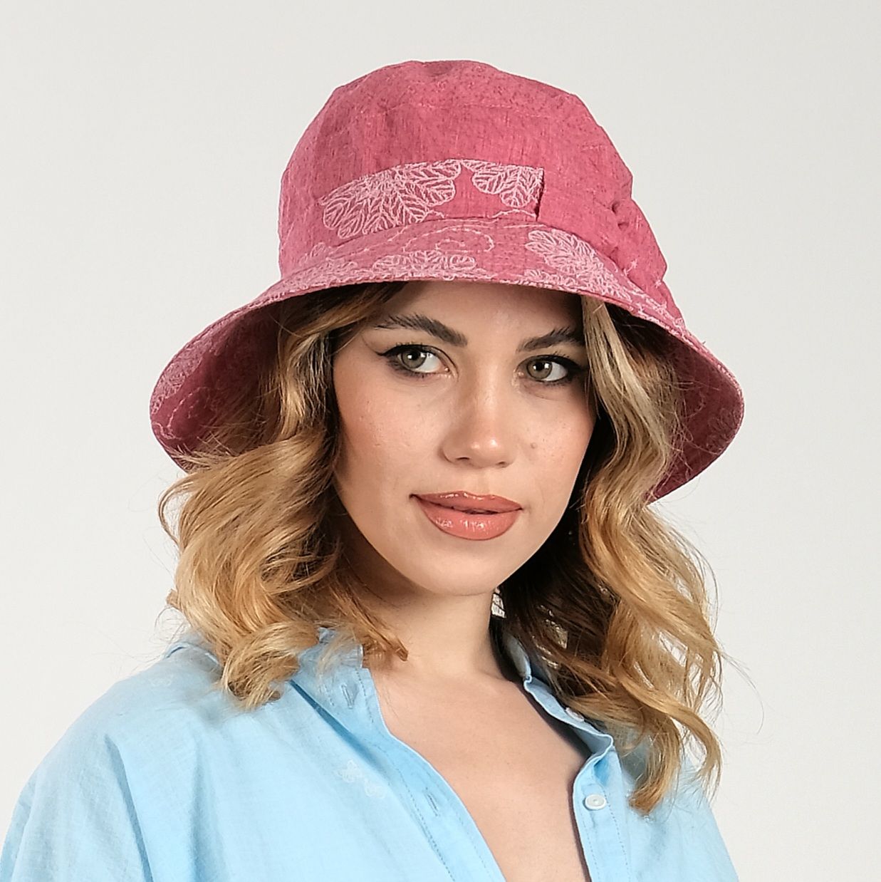 Chloe Gül Kurusu Renk Şapka 33 cm