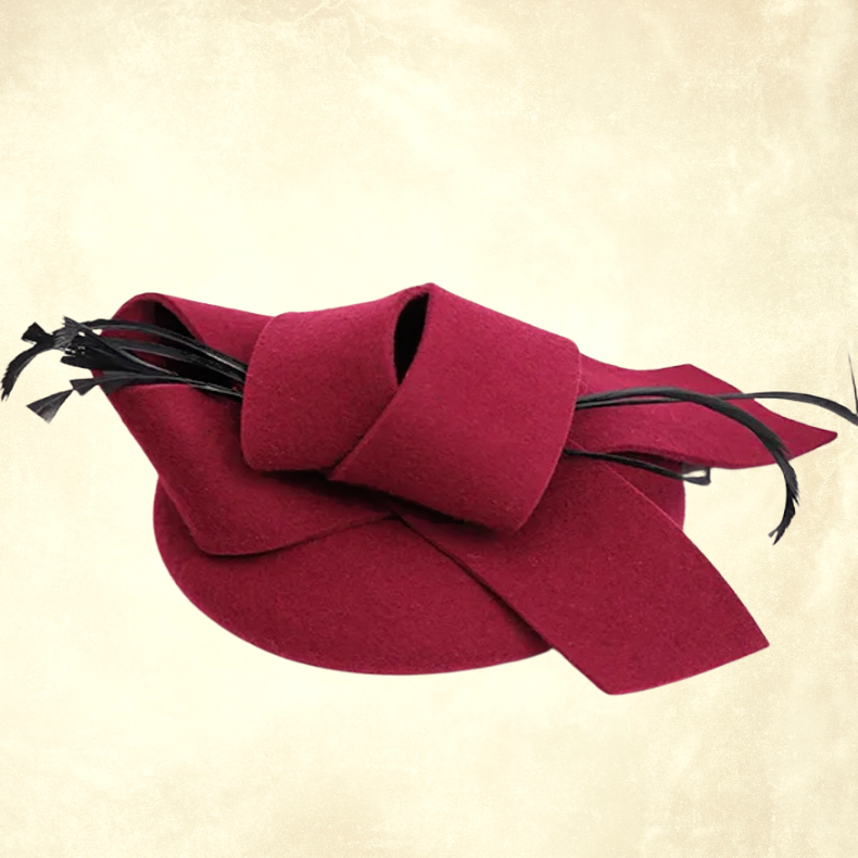 Angel Bordo Renk Fiyonklu Vualet