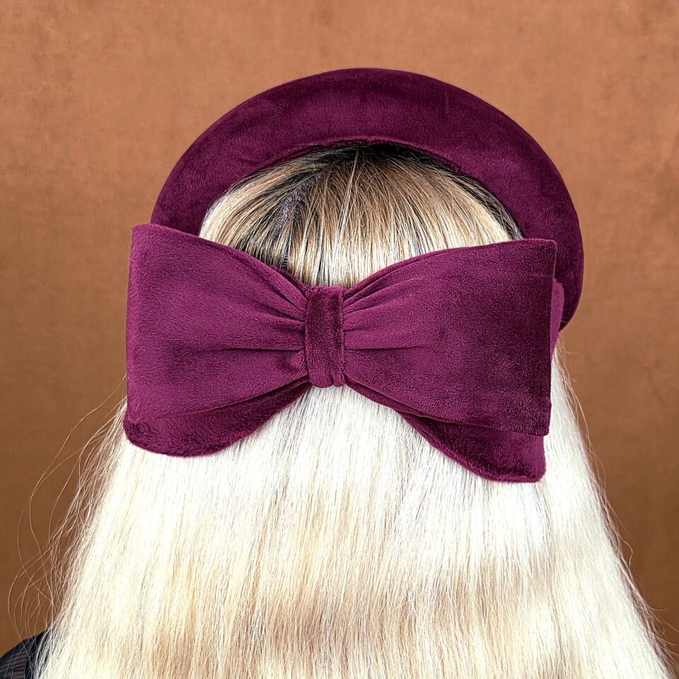 Sarah Bordo Renk Vualet Taç