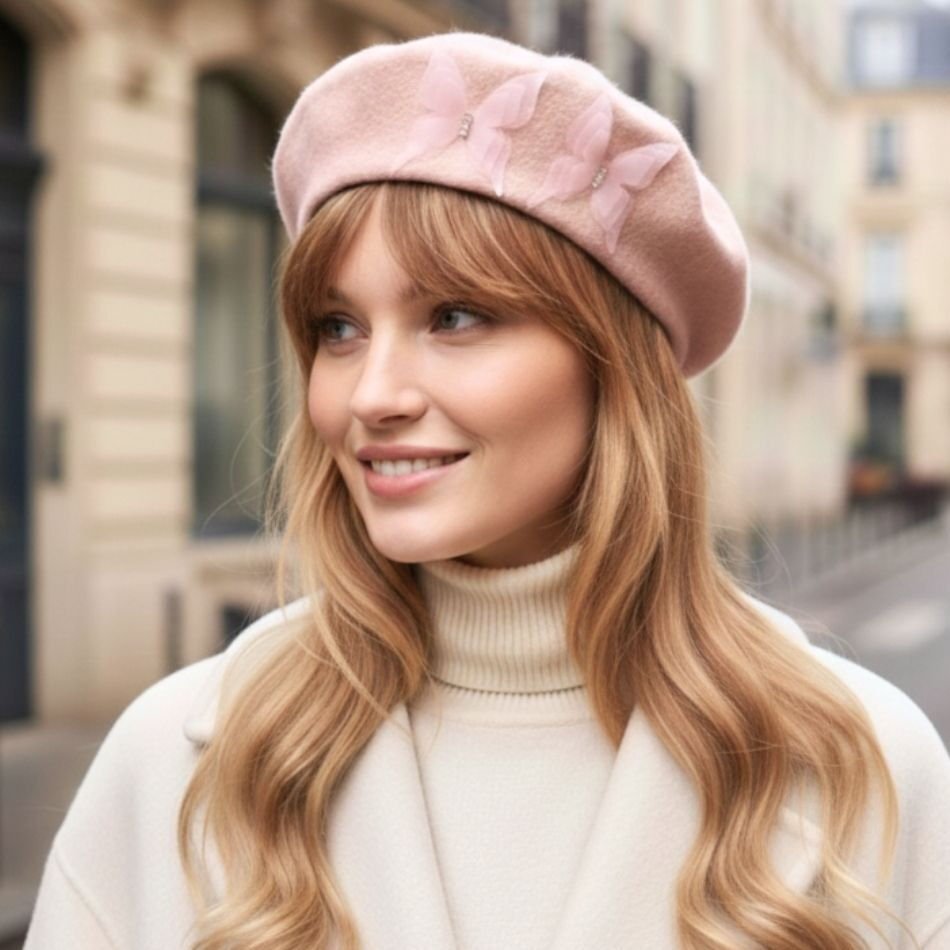 Amata Pembe Renk Ressam Bere Yetişkin Boy M Beden