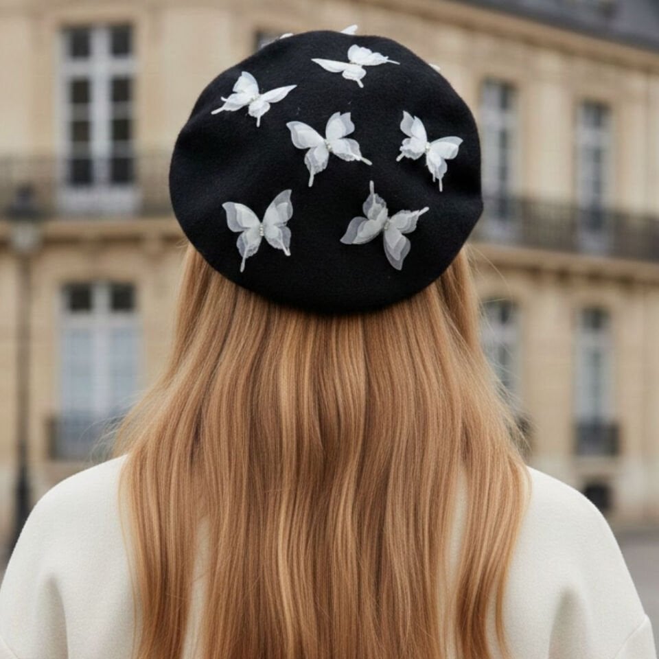 Amata Siyah Renk Ressam Bere Yetişkin Boy