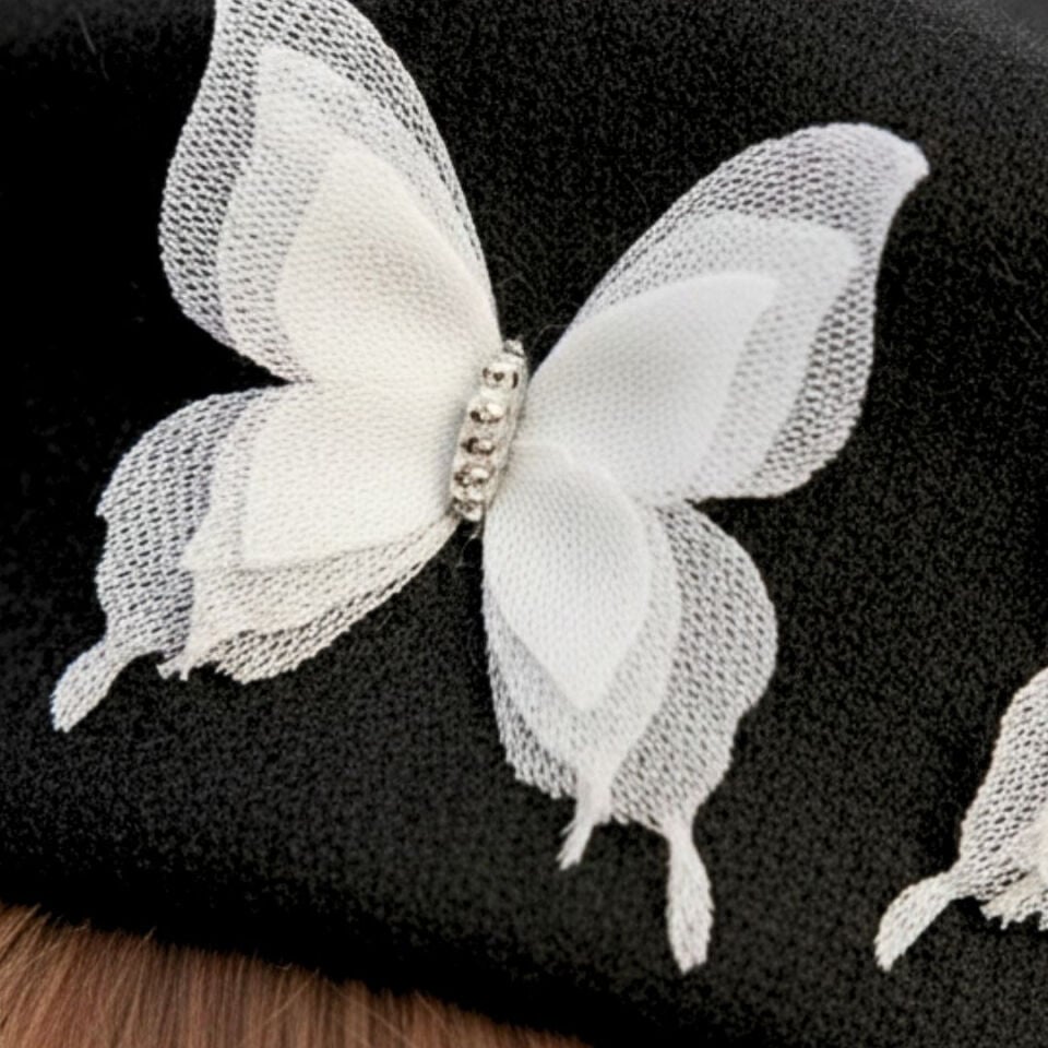 Amata Siyah Renk Ressam Bere Yetişkin Boy