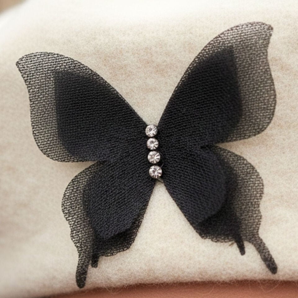 Amata Krem Renk Ressam Bere Yetişkin Boy M Beden