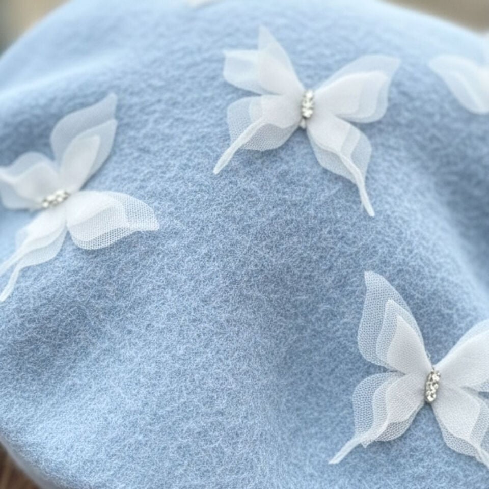 Amata Mavi Renk Ressam Bere Yetişkin Boy