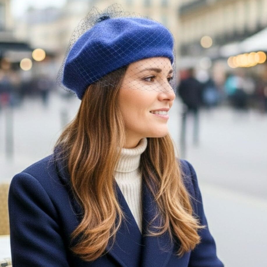 Amata Denim Mavi   Ressam Bere Yetişkin Boy M Beden