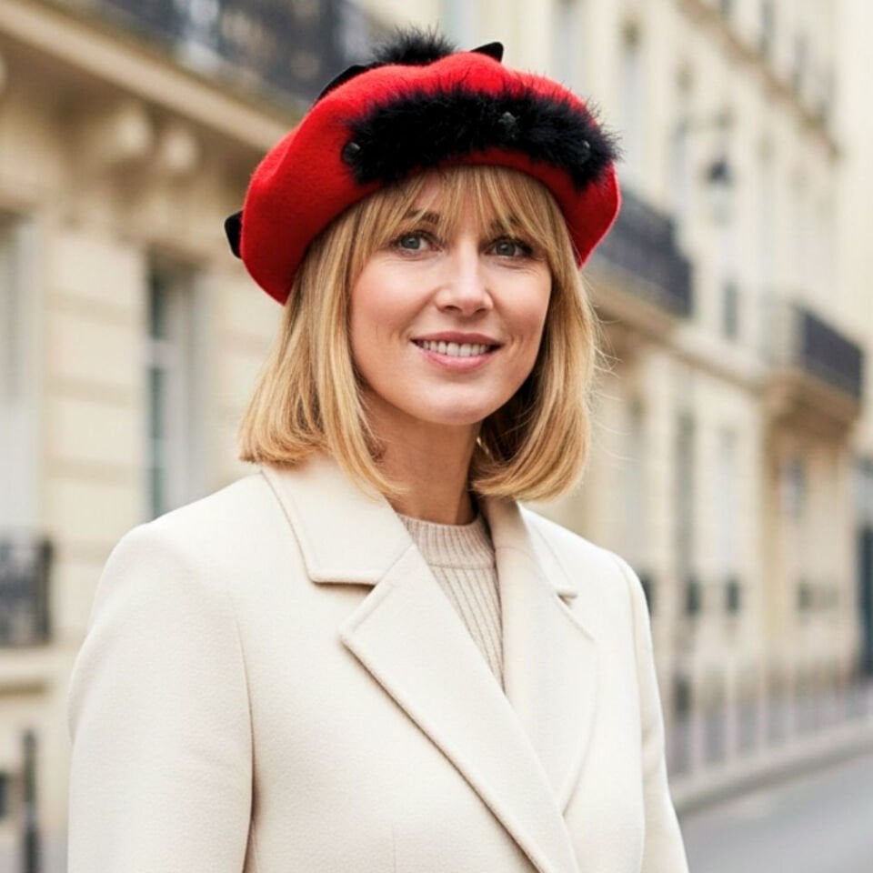 Amata Kırmızı Renk Ressam Bere Yetişkin Boy