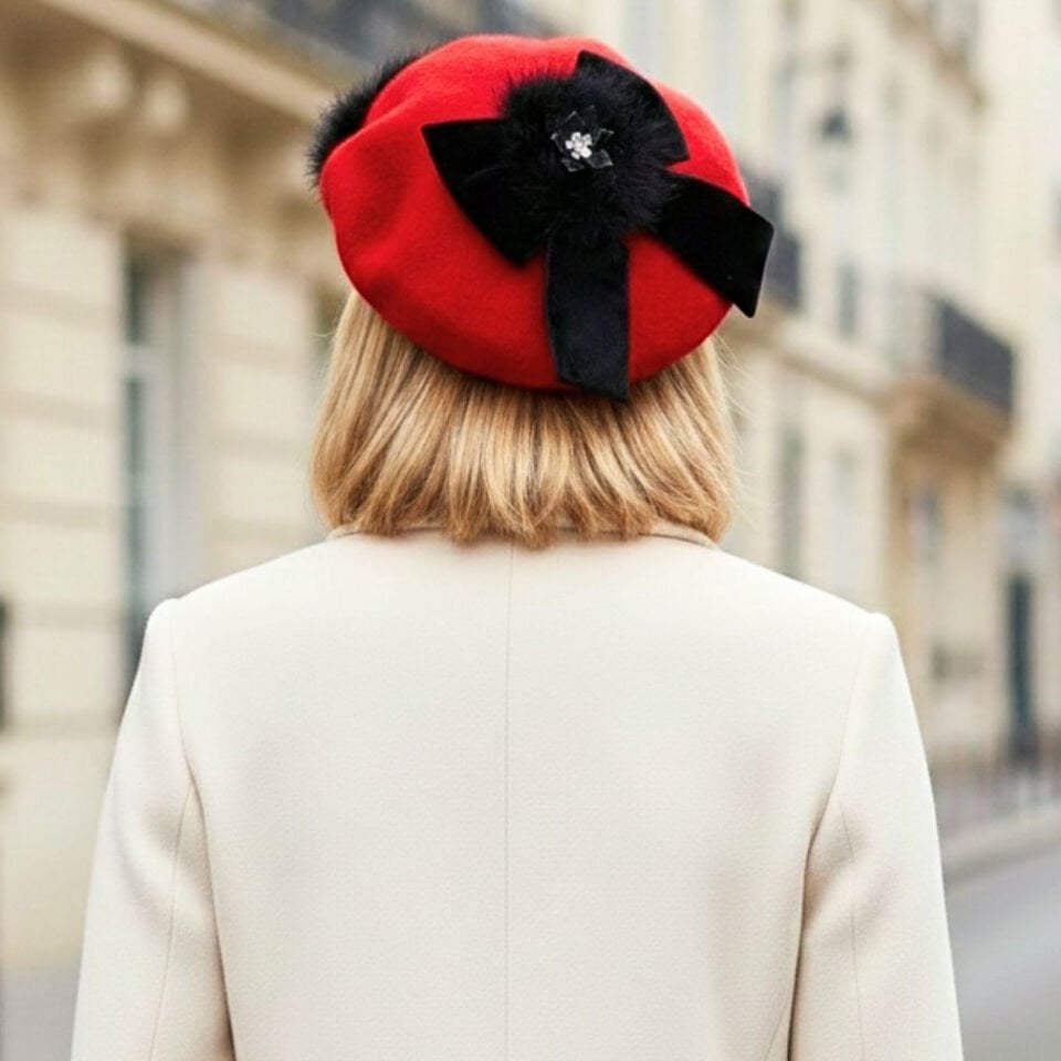 Amata Kırmızı Renk Ressam Bere Yetişkin Boy