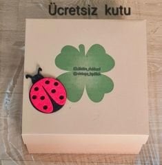 Agatha Ekru Siyah Renk Şapka 42 cm