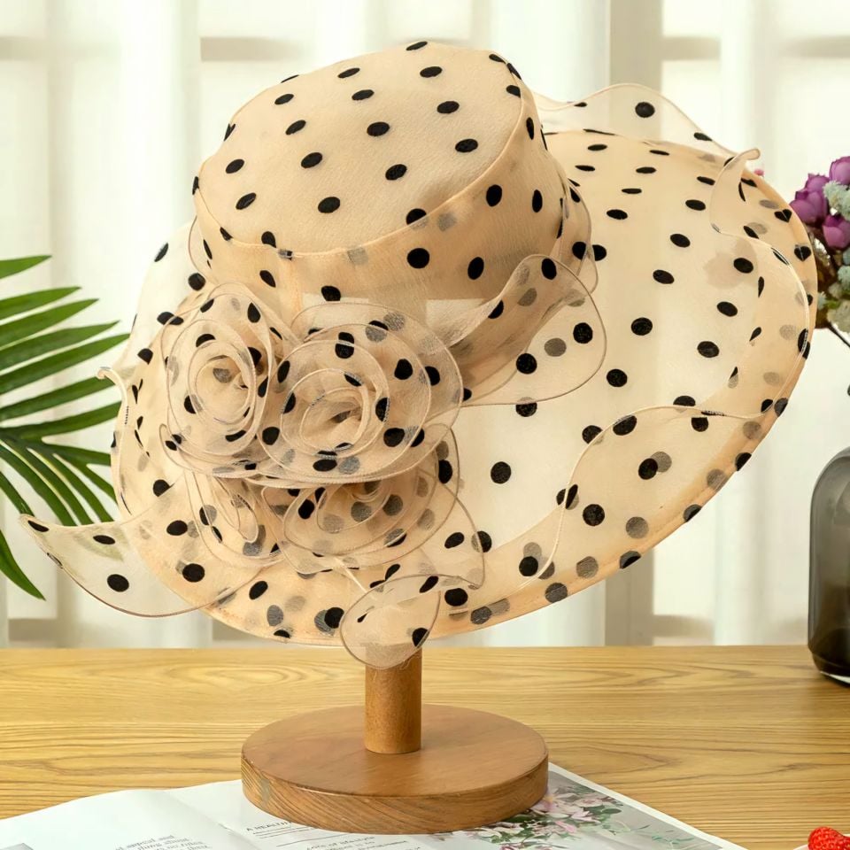 Agatha Camel Siyah Renk  Şapka 42 cm