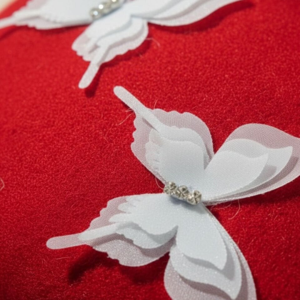 Amata Kırmızı Anne Kız Çocuk Kombin Ressam Bere – 2’li Set