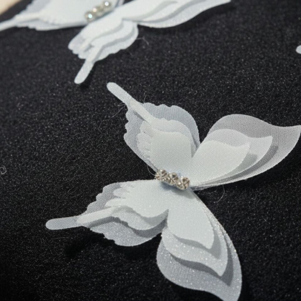 Amata Siyah Anne Kız Çocuk Kombin Ressam Bere – 2’li Set