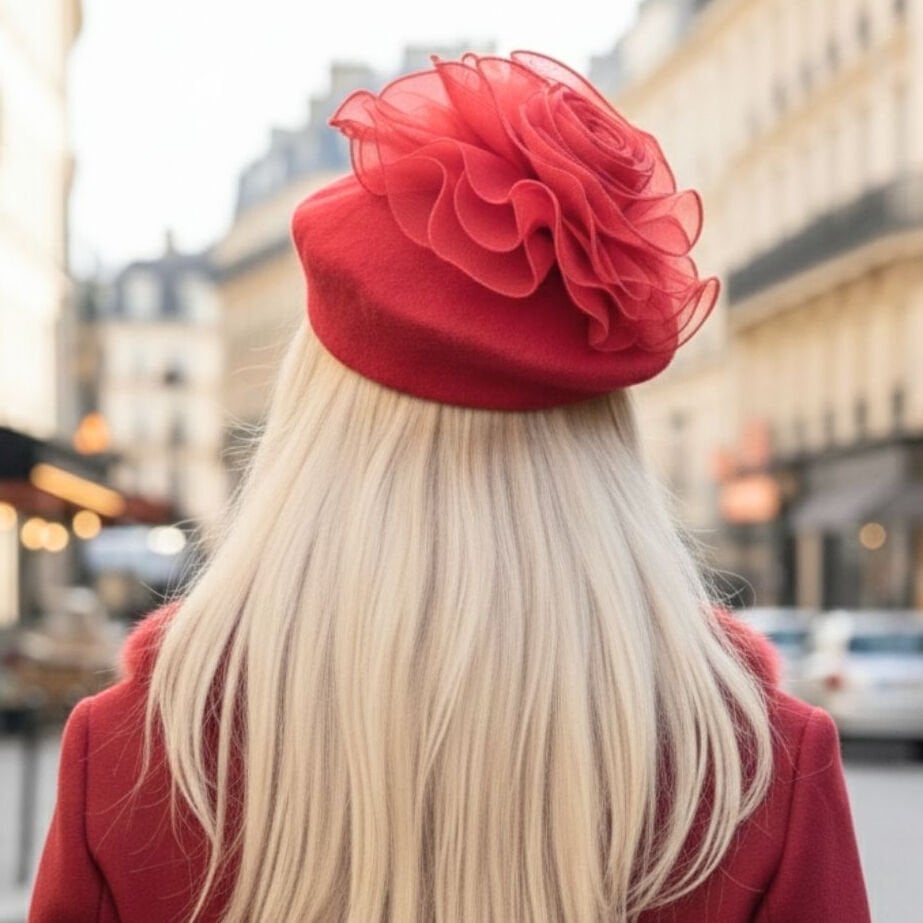 Amata Kırmızı Renk Ressam Bere Yetişkin Boy S Beden