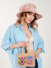 Christian Pembe Ebruli Renk Şapka 35 cm