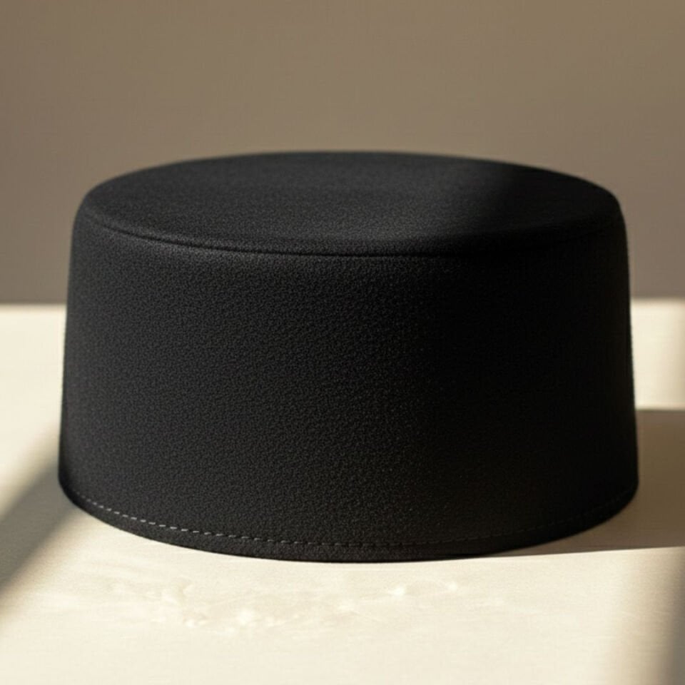 Nora Siyah Renk Kaşe Şapka 57 cm