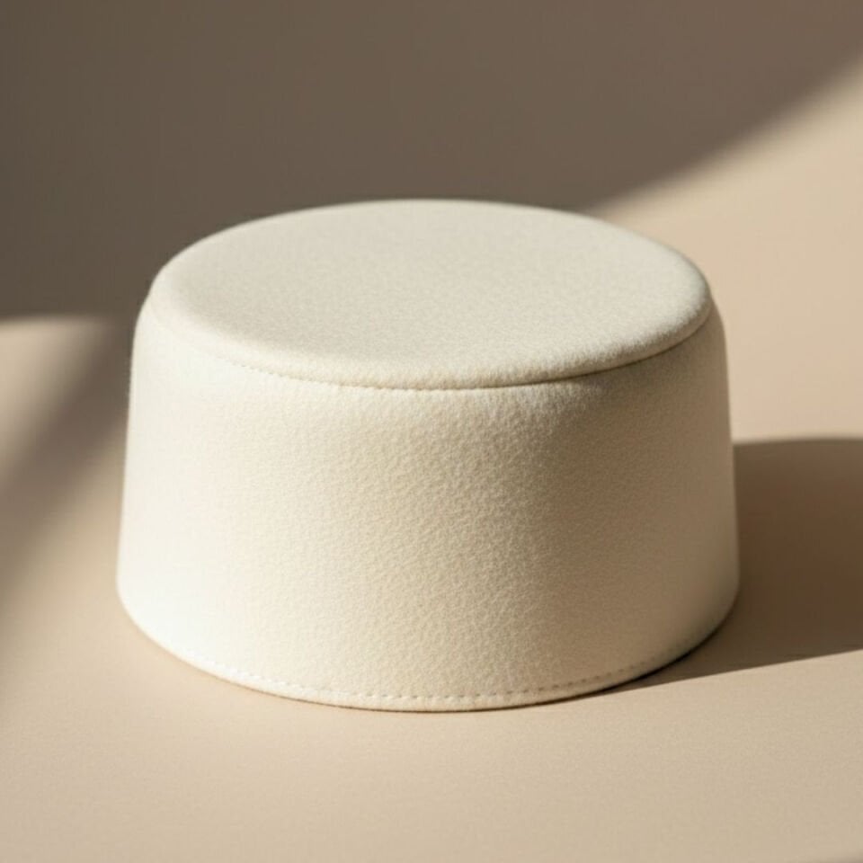 Nora Ekru Renk Kaşe Şapka 57 cm