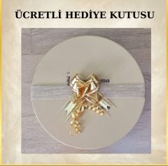 Christian Kahverengi Haki Renk Ebruli Şapka 35cm