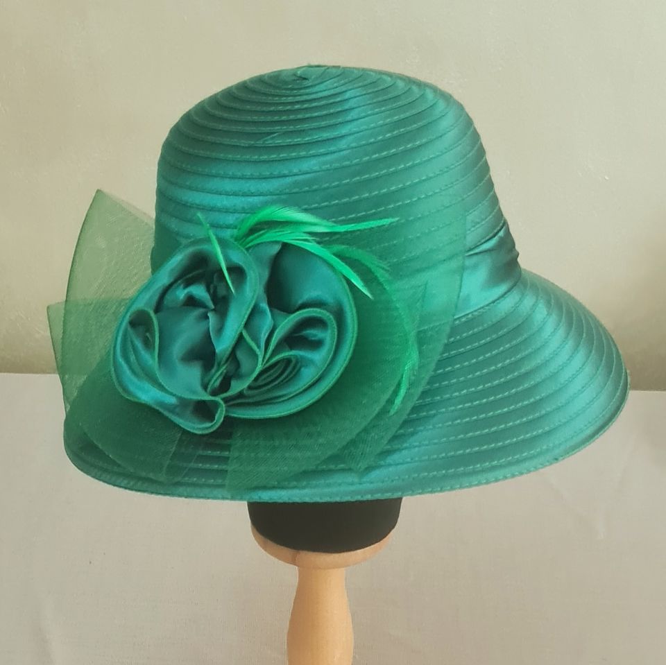 Margaret Yeşil Renk Şapka 35 cm