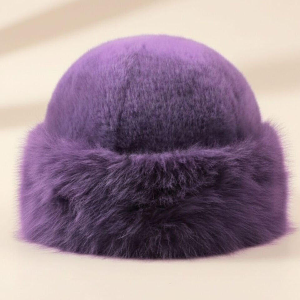 Anna Mor Renk Peluş Şapka