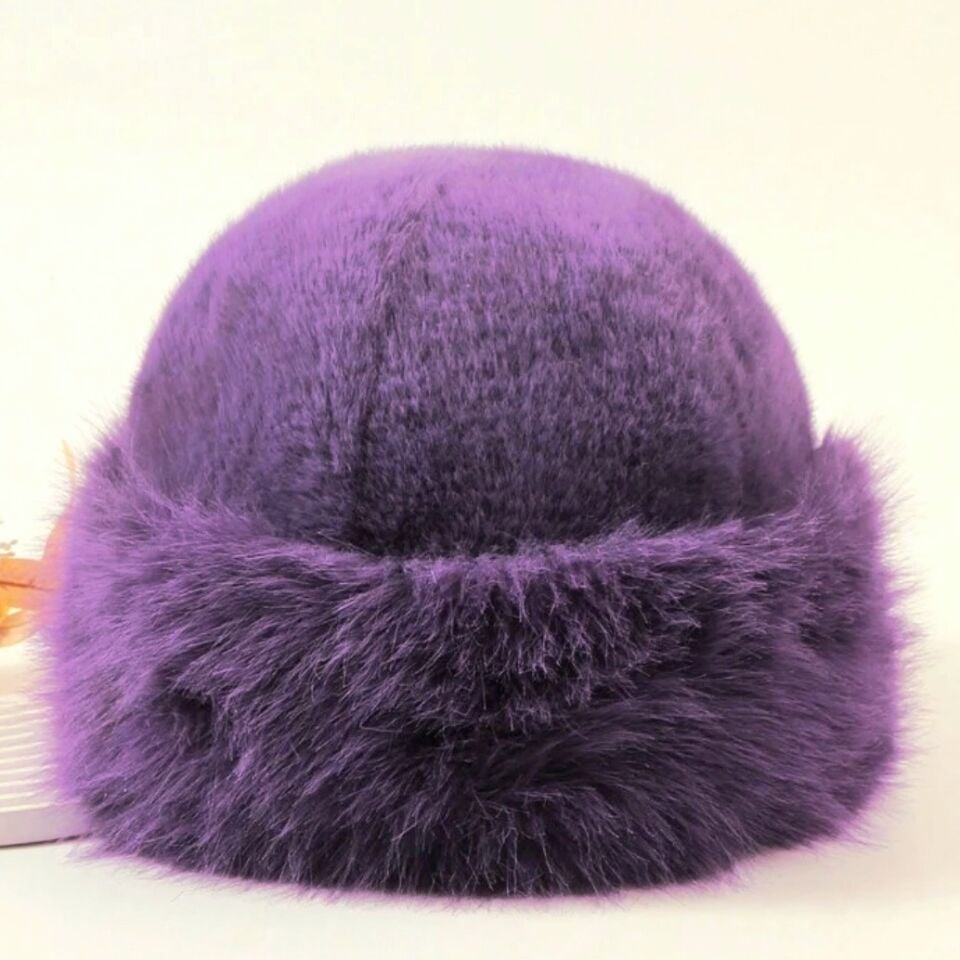 Anna Mor Renk Peluş Şapka