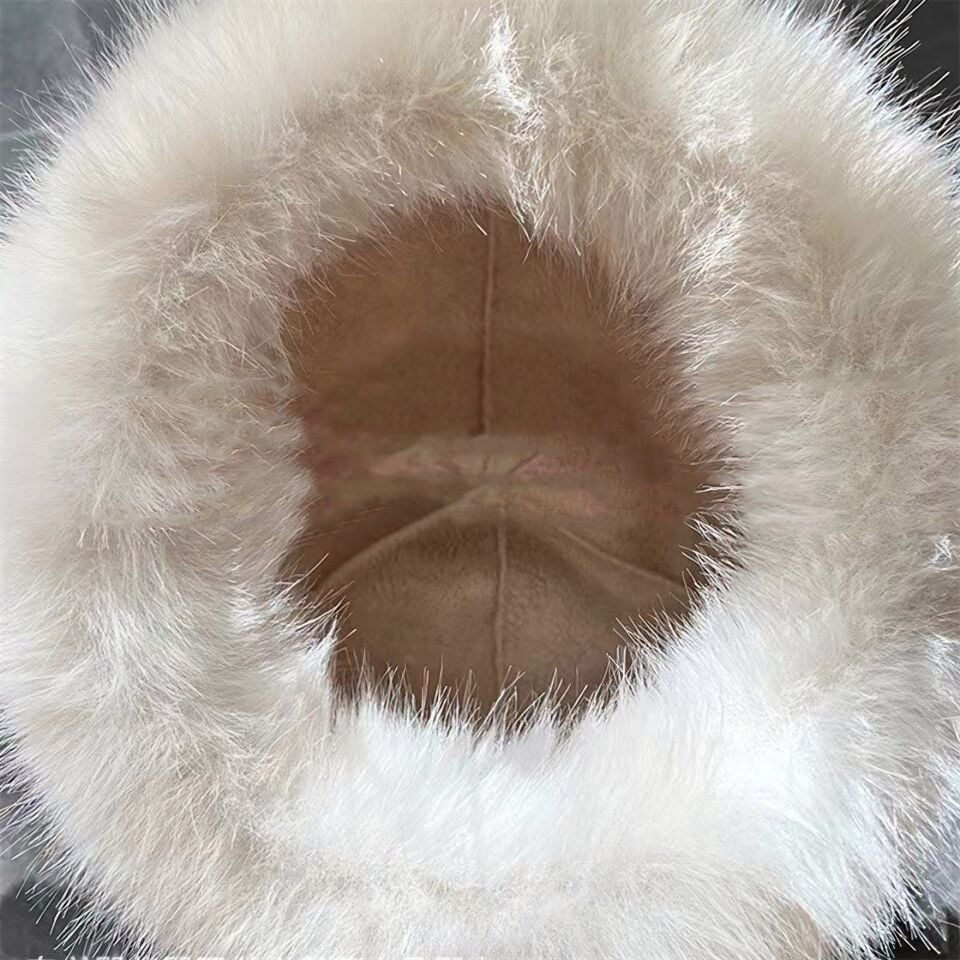 Anna Krem  Renk Peluş Şapka