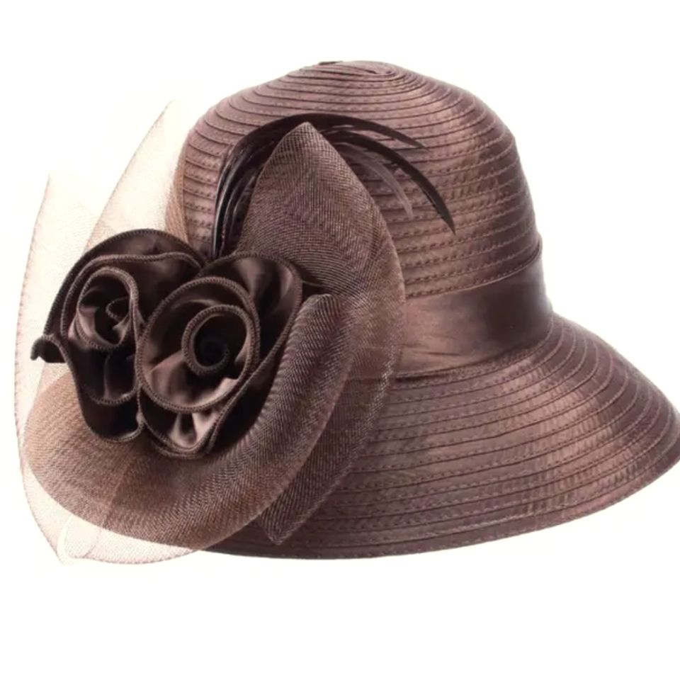 Margaret Kahverengi Renk Şapka  35 cm