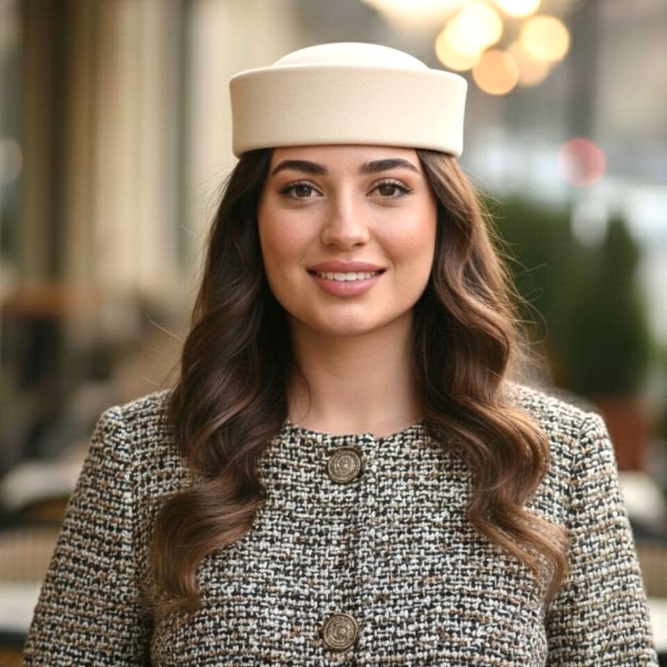 Diana Krem Renk   Şapka