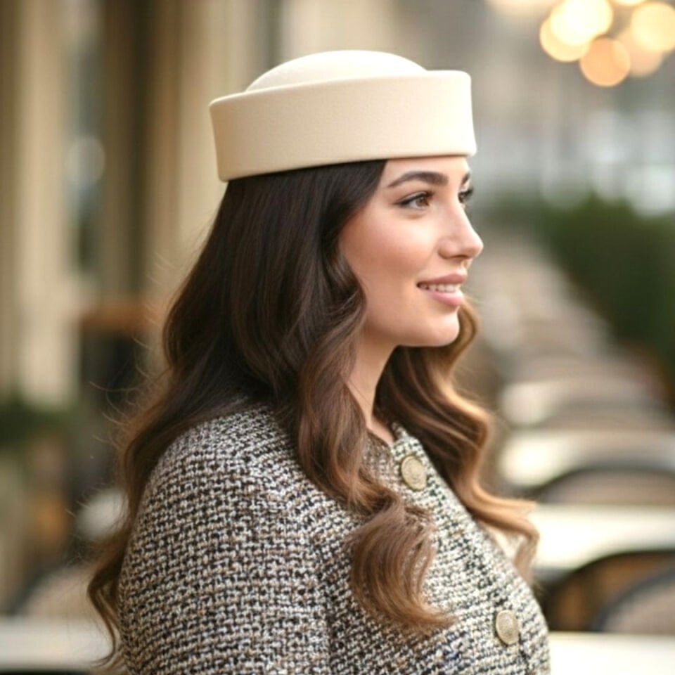 Diana Krem Renk   Şapka