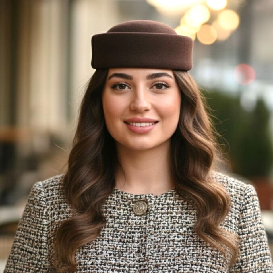 Diana Kahverengi Renk  Şapka